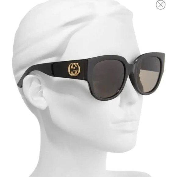Gucci 55mm Square Cat Eye Sunglasses